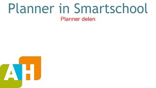 Planner in Smartschool  2  Planner delen [upl. by Furiya]