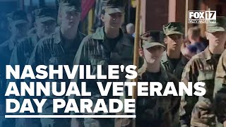 Nashville Veterans Day Parade [upl. by Enyawed950]