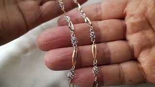 Gold Necklace Chain Ladies Multi Tone Fancy Twist Designed 16quot  Gold Collections [upl. by Aneet]