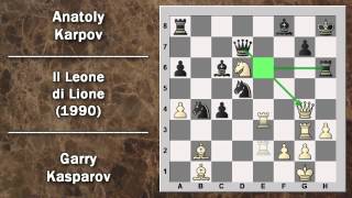 Partite Commentate di Scacchi 21 Kasparov vs Karpov  Il Leone di Lione  WCM 1990 [upl. by Nilauqcaj]