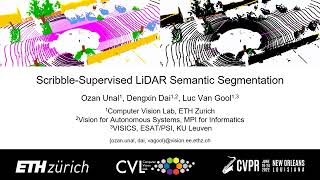 Scribble Supervised LiDAR Semantic Segmentation  CVPR 2022 [upl. by Parrisch]