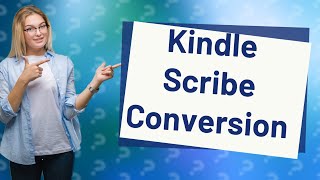 Can Kindle Scribe convert to text [upl. by Tamma]