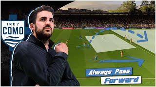 Cesc Fàbregass Como 1907 Tactics 4222 Explained  EA FC 24 [upl. by Cyrilla]