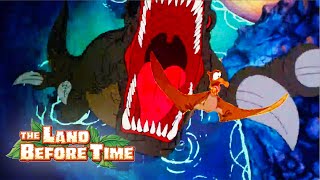 Defeating A Sharptooth  Film Clip  The Land Before Time [upl. by Severin707]