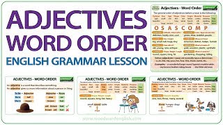 Adjectives Word Order  Learn English Grammar  Order of Adjectives in English [upl. by Nickelsen453]