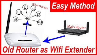 Use an Old Wifi Router as Wifi Extender Wirelessly  TP Link [upl. by Mok]