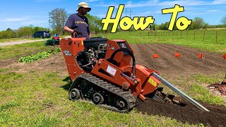 Operating a Trencher  DIY [upl. by Asille996]