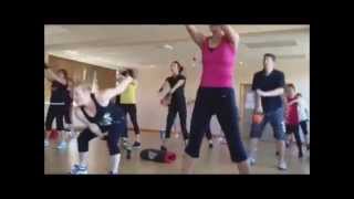 Kettlercise Master Fitness Exercise Kettlebell Class [upl. by Suiratnod191]