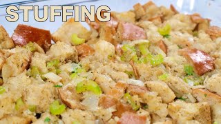 How to make Homemade Stuffing  Easy Classic Stuffing  Thanksgiving Side Dish [upl. by Vange]