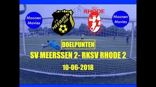 Doelpunten SV Meerssen 2RKSV Rhode 2 10062018 [upl. by Sihun]