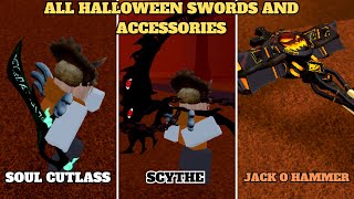 ALL HALLOWEEN SWORDS AND ACCESSORIES  Last Pirates [upl. by Ludovika]