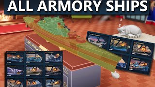 All Armory Ships  WoWs [upl. by Araek]