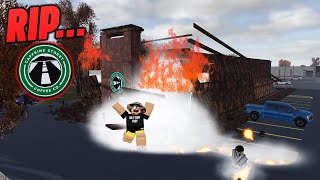 I SET CAFFEINE STREET ON FIRE  ROBLOX  Greenville [upl. by Nnaeirelav]