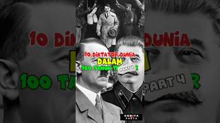 10 Diktator Dunia dalam 100 tahun terakhir Part 4 shorts sejarah [upl. by Savick581]