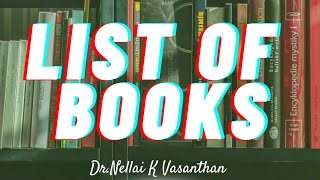 DrNellai K Vasanthan ayya’s entire list of books  astrology nellaivasanthan [upl. by Alauqahs417]