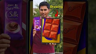 🍫Dairy milk silk Realistic Drawing art artist drawing DadsChallengeOfficial [upl. by Cirderf]