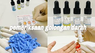 CARA PEMERIKSAAN GOLONGAN DARAH METODE SLIDE  MUDAH DIPAHAMI ✅ golongandarah atlm laboratorium [upl. by Netsyrc]