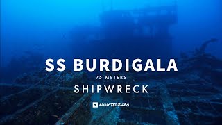 BURDIGALA WRECKDIVING 75M [upl. by Ymas]