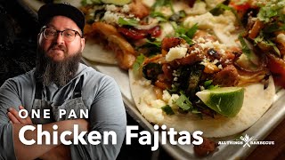 One Pan Chicken Fajitas [upl. by Nertie354]