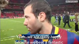 Javier Mascherano Admits Leeds United Are A Fantastic Team  Champions League Final [upl. by Silloc]