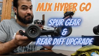 Rear diff swap and spur gear upgrade for the MJX Hypergo H16BM [upl. by Kinimod888]