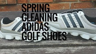 Spring Cleaning Adidas Golf Shoes [upl. by Towrey]