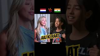 Aaj Ki Raat Singing Battle  Anukriti vs Emma Heesters  Female Cover Song aajkiraat stree2 [upl. by Ruhtua386]