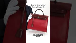 How to Reverse the Hermes Herbag 31 [upl. by Ynattirb765]