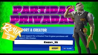 FORTNITE PARTIDAS PRIVADAS NUEVA TIENDA [upl. by Atinuaj]