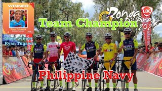 Ronda Pilipinas 2022 Stage 10  Baguio City Ryan Tugawin Stage Winner  Navy Standard Insurance [upl. by Anyd]