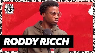 Roddy Ricch Shares Game From Nipsey Hussle Working with Post Malone amp Marshmello  More [upl. by Mattland]