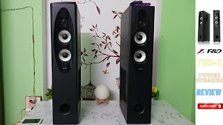 F amp D T60x 220Watt Tower Speaker Overview and Sound Test [upl. by Kast]