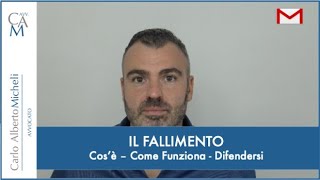 Fallimento Azienda  Che cos’è Come funziona Difendersi [upl. by Aliuqat]