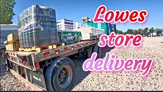 Prime inc female flatbed driver SE regional Lowes delivery [upl. by Poole]