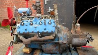 FORD FLATHEAD V8 Engines Cold Starting Up and NICE Sound [upl. by Iatnahs]