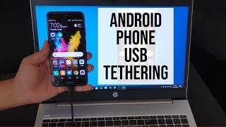 Android USB Tethering  How to Tether an Internet Connection of Android Phone [upl. by Blim]