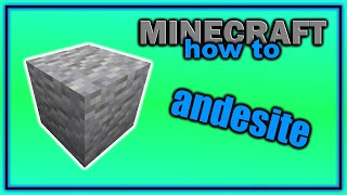 How to Find Craft and Use Andesite  Easy Minecraft Tutorial [upl. by Haggi]