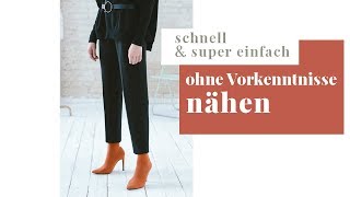 Stepbystep Nähanleitung für absolute Anfänger I Diese Hose kann wirklich jeder OHNE NÄHKURS nähen [upl. by Iblok]