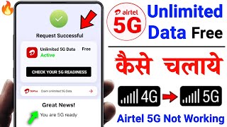 Airtel 5G Unlimited Data Kaise Use Kare  how to use airtel 5g unlimited data [upl. by Mano]