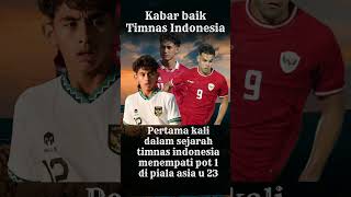 Pertamakali dalam sejarah timnas indonesia menempati pot 1 di piala asia u 23 [upl. by Raval]