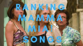 Ranking MAMMA MIA songs [upl. by Siriso988]