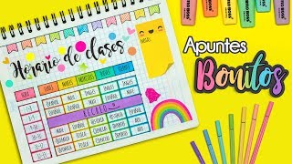 DIY Haz tu HORARIO DE CLASES bonito REGRESOACLASES [upl. by Yruam]