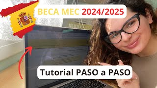 🇪🇸 Cómo Obtener la BECA MEC 20242025  Paso a Paso [upl. by Eeleimaj856]