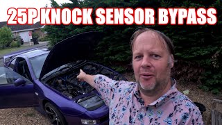 HOW TO BYPASS KNOCK SENSOR ON NISSAN 300zx TWIN TURBO TO CLEAR ECU CODE 34 DETONATION SENSOR FAULT [upl. by Lamhaj]