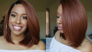 40  Gorgeous Copper Bob  Brown Sugar BS226 Lace Front Wig  Glamourtresscom [upl. by Sollie]