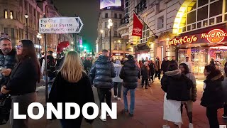 💃🌃London Nightlife 4K  A Weekend Walk Through the Heart of the City London Night Walking Tour [upl. by Anamor]