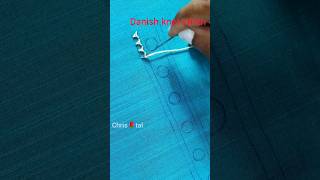 Danish Knot stitch  Hand embroidery [upl. by Annabal]