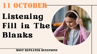 Listening Fill in the Blanks PTE Academic amp PTE Core  October 2024 Practice Predictions [upl. by Rofotsirk159]