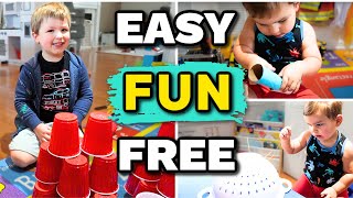 Fun Fast amp FREE Activities for Toddlers and Preschoolers at Home [upl. by Garett]