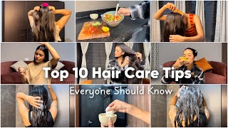 Top 10 HAIR CARE Tips How to grow long healthy hair  tips haircare Mishti Pandey [upl. by Lubeck]